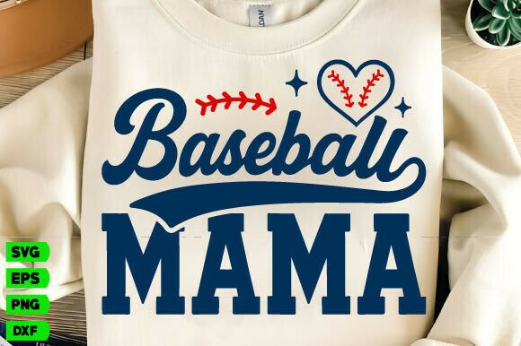 Baseball Mama SVG, Mama PNG, Mom SVG
