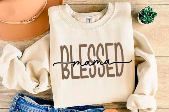 Blessed Mama SVG, Mom SVG PNG