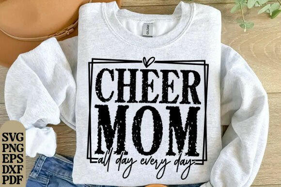 Cheer Mom SVG, Cheerleader Mom Shirt