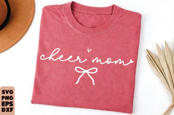 Cheer Mom SVG PNG, Cheerleader Bow Desig