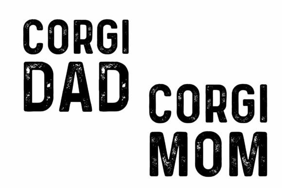 Corgi Dad Mom SVG T-shirt Design Bundle