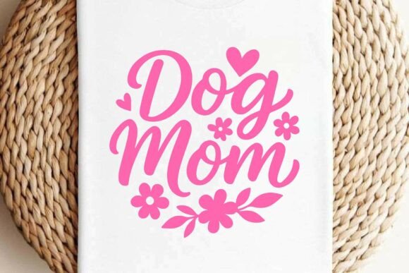 Dog Mom SVG PNG T-Shirt Design