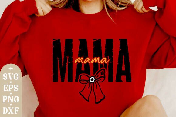 Mama Bow SVG/PNG – Mom Design Review