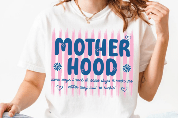 Motherhood PNG, Trendy Mom SVG, Mom Day