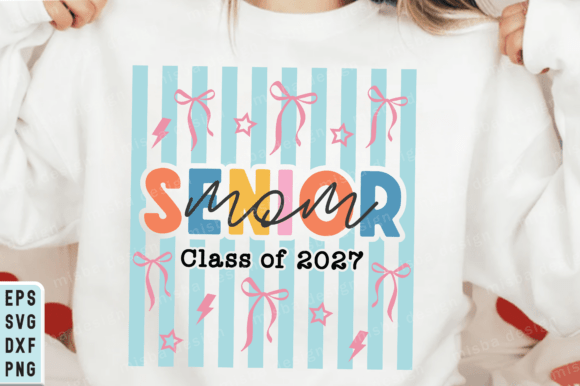 Preppy Senior 2026 PNG & Senior Mom SVG