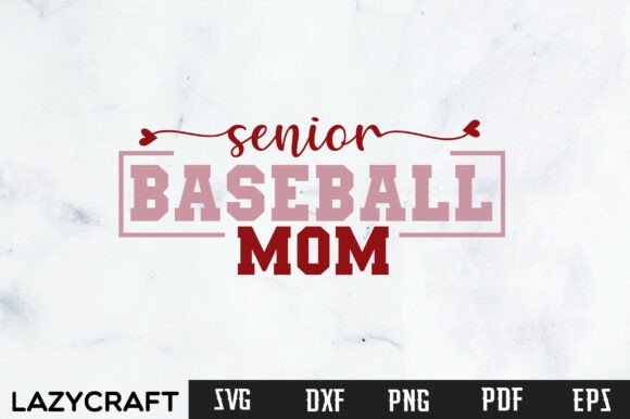 SENIOR BASEBALL MOM Svg Design