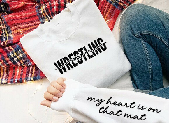 Wrestling Mom SVG, Mom Sleeve SVG, Mama